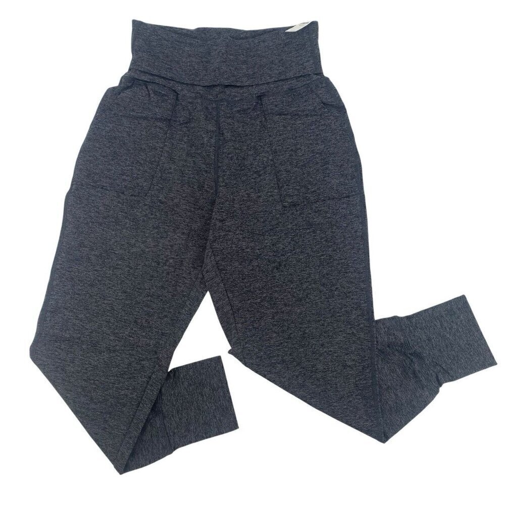 AERIE OFFLINE Size Small Short The Hugger Jogger Bottom Spacedye Gray NWT